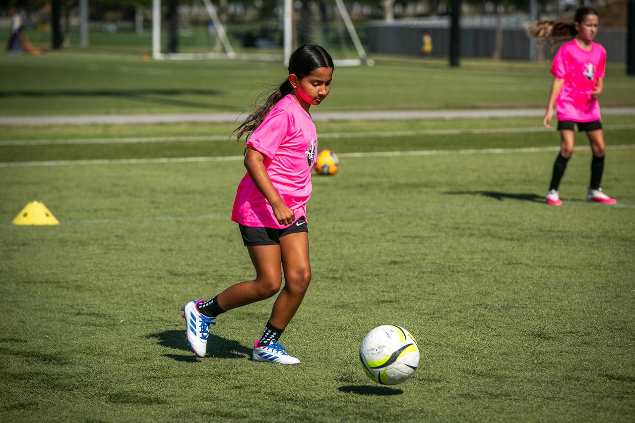 Young player training with JKSoccer Academy